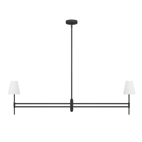 Camelia Stem Two Light Chandelier in Matte Black (47|13252)