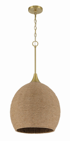 Keira One Light Pendant in Satin Brass (46|61391SB)