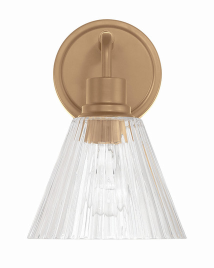 Pleated One Light Wall Sconce in Premium Bronze (46|61101CPZ)