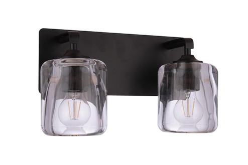 Andie Two Light Vanity in Flat Black (46|20614FB2)