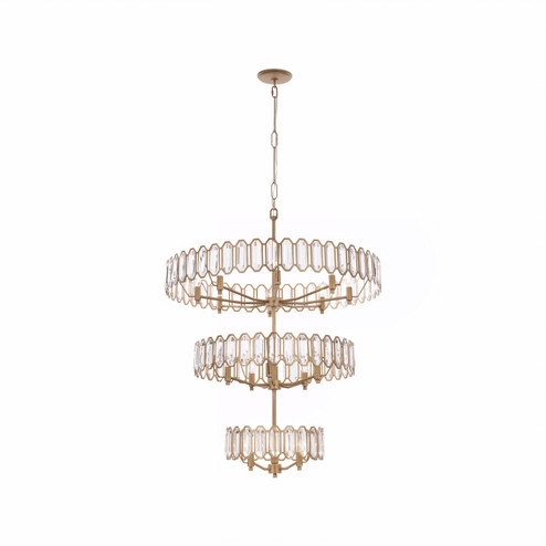 Drama Club 16 Light Pendant in Brass Kisser (137|572P16BK)