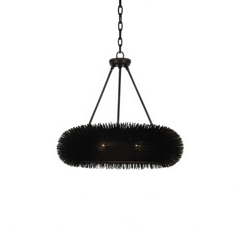 Urchin Six Light Pendant in Black (137|569P06BL)