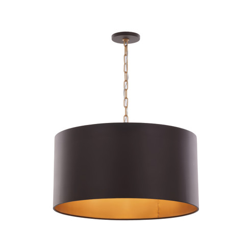 Cannery Four Light Pendant in Dark Bronze / French Gold (137|323P04DBFG)