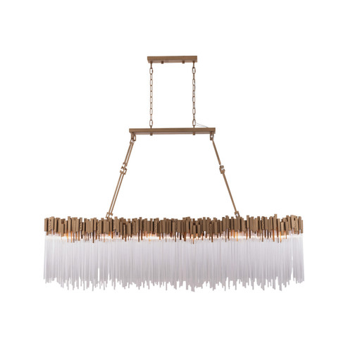 Matrix 12 Light Linear Chandelier in Havana Gold (137|309N12HG)