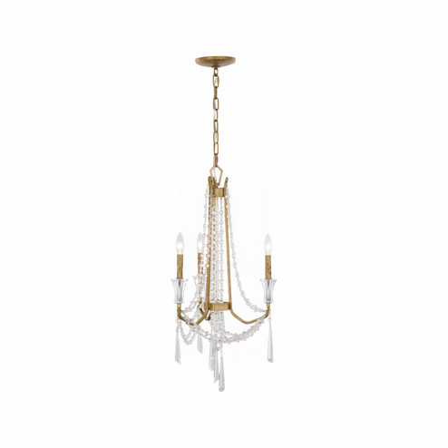 Barcelona Three Light Chandelier in Brass Kisser (137|270C03BK)
