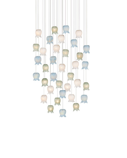 Polpo 36 Light Pendant in Blue/Green/White/Silver (142|90001424)