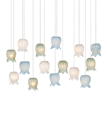 Polpo 15 Light Pendant in Blue/Green/White/Silver (142|90001422)