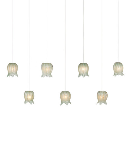 Polpo Seven Light Pendant in Green/Silver (142|90001402)