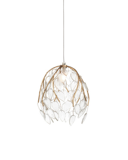 Banyan One Light Pendant in Antique Brass/Clear/Silver (142|90001387)