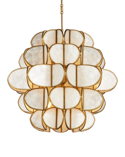 Galatea Nine Light Chandelier in Natural/Brass (142|90001339)