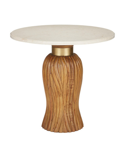 Tassel Entry Table in Morel Brown/Natural/Brushed Brass (142|30000335)