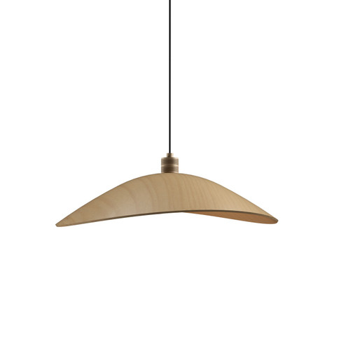Oyster One Light Pendant in Maple (486|154634)