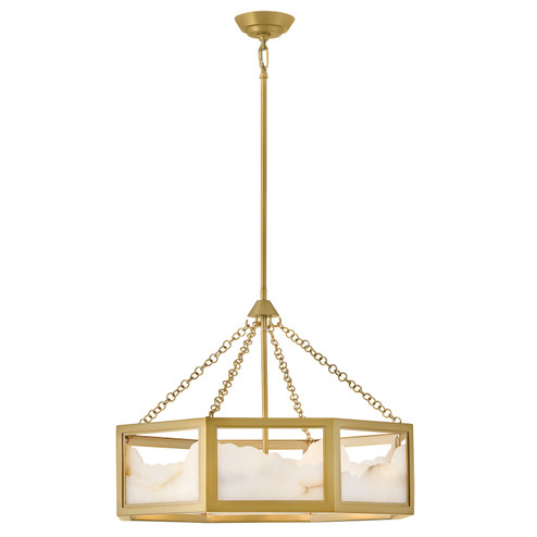 Veleta LED Chandelier in Lacquered Brass (138|FR41534LCB)