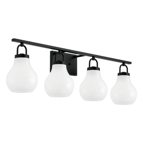 Mansfield Four Light Vanity in Matte Black (577|207853A)