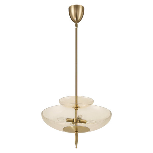 Fiorello Four Light Convertible Pendant in Brushed Gold (577|207782A)