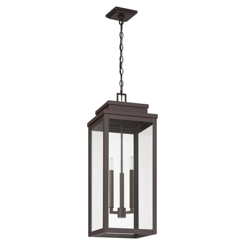 Hillside Three Light Exterior Pendant in Dark Bronze (577|207756A)