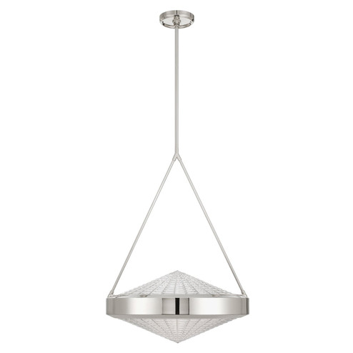 Agate Four Light Pendant in Polished Nickel, Clear Holophane (577|207429A)