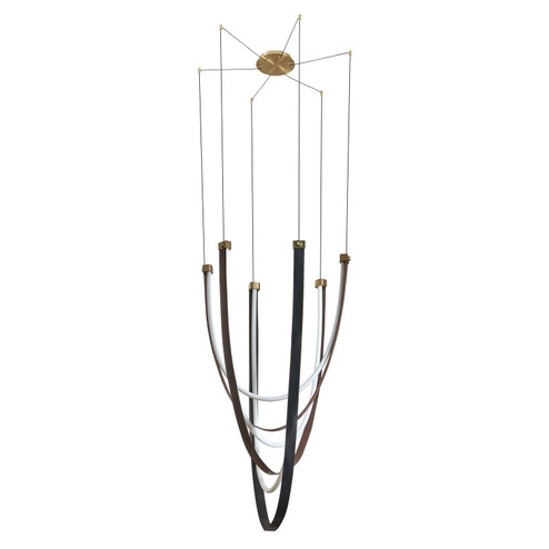 Ayers LED Chandelier in Champagne Gold, Black, Brown (577|207275A)