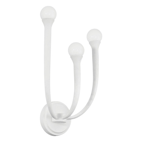 Dahlia Three Light Wall Sconce in Plaster White (577|207255A)