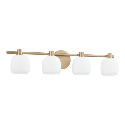 Valentina Four Light Vanity in Champagne Gold, Etched Opal (577|207019A)