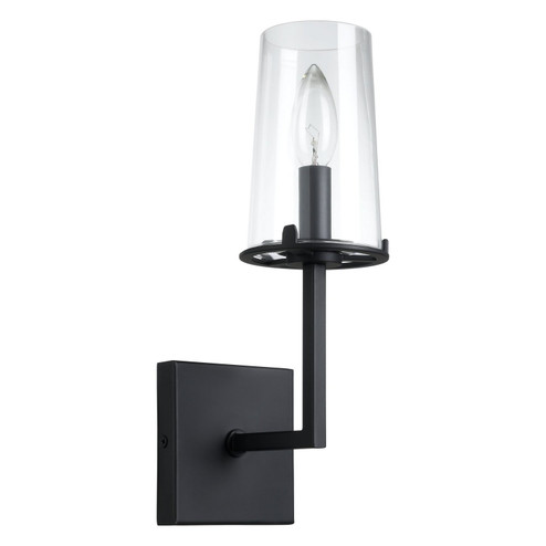 Jared One Light Wall Sconce in Matte Black (577|206954A)