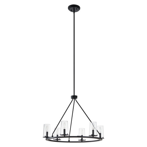 Jared Six Light Chandelier in Matte Black (577|206953A)