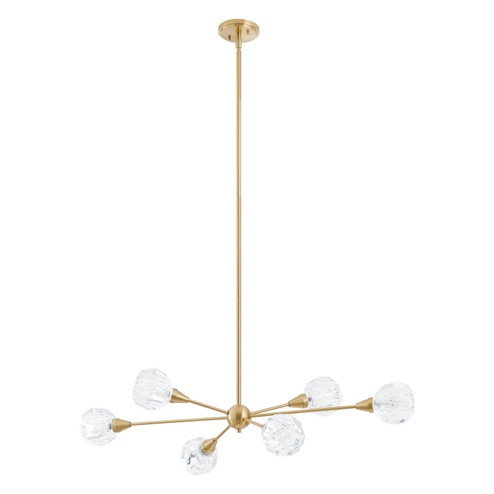 Helena Six Light Pendant in Brushed Gold (577|206943A)