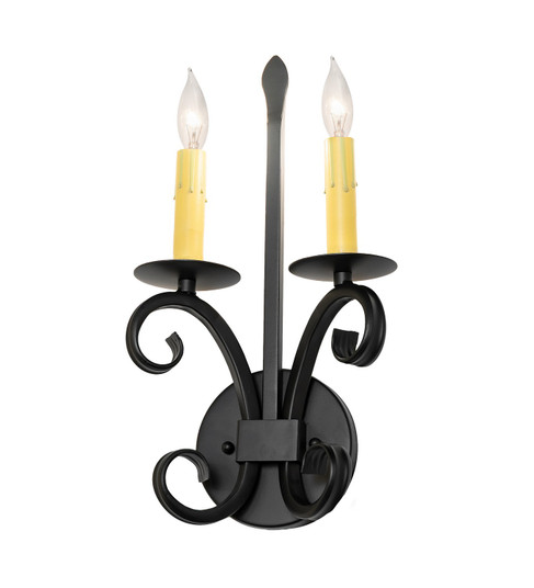 Valetta Two Light Wall Sconce in Blackwash (57|291600)
