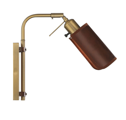 One Light Wall Sconce in Natural Brass (446|M90062NB)