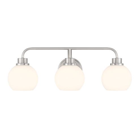 Three Light Bathroom Vanity in Brushed Nickel (446|M80081BN)
