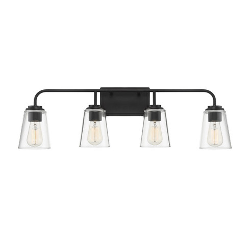 Mbath Four Light Bathroom Vanity in Matte Black (446|M80045MBK)
