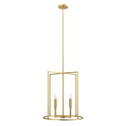 Four Light Pendant in Natural Brass (446|M7044NB)