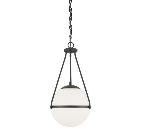 One Light Pendant in Matte Black (446|M7025MBK)