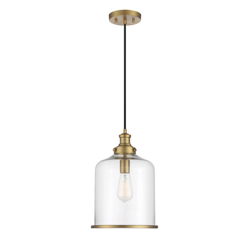 One Light Pendant in Natural Brass (446|M70120NB)