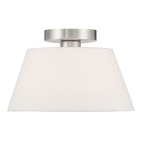 One Light Semi-Flush Mount in Brushed Nickel (446|M60077BN)