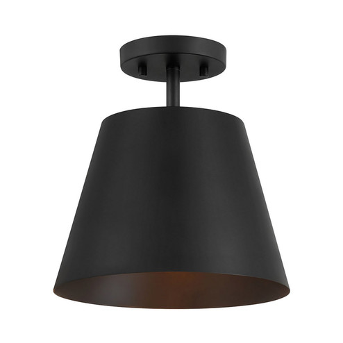 One Light Semi-Flush Mount in Matte Black (446|M60076MBK)