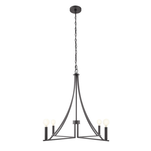 Four Light Chandelier in Matte Black (446|M100141MBK)