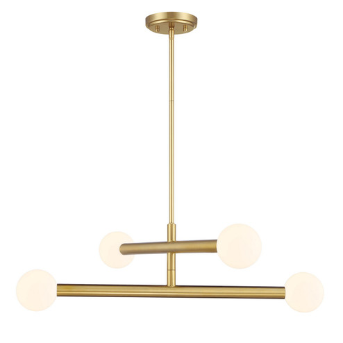 LED Chandelier in Natural Brass (446|M100133NB)