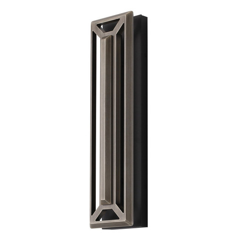 Avenue Outdoor LED Wall Sconce in Aluminum/Black (192|AV10014ABB)