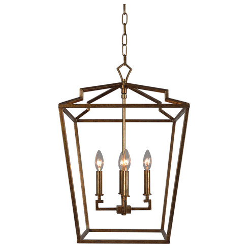 Camilla Four Light Chandelier in Antique Gold (374|H6124M4AG)