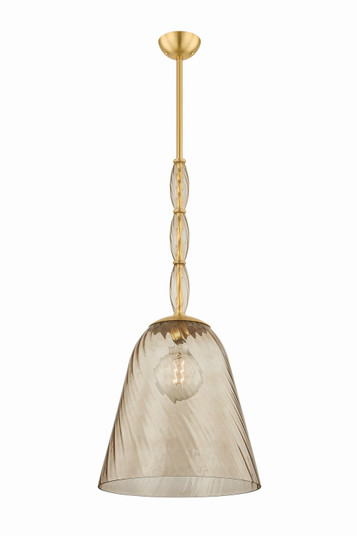 Bleecker One Light Pendant in Aged Brass (70|2417AGB)