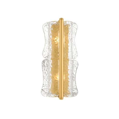 Fosterdale Two Light Wall Sconce in Aged Brass (70|1372AGB)