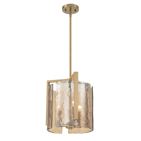 Aenon Three Light Pendant in Brushed Champagne Brass (62|31643PBCBAWG)