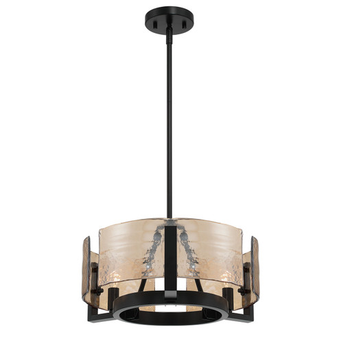 Aenon Three Light Chandelier in Matte Black (62|31643BLKAWG)