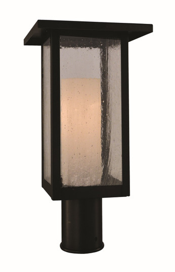 Meredith One Light Post Mount in Rustic Brown (37|MEP8LAERB)