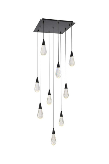 Amora LED Pendant in Black (173|1013S20BK02CR)