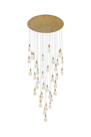 Amora LED Chandelier in Satin Gold (173|1013G48SG02CR)