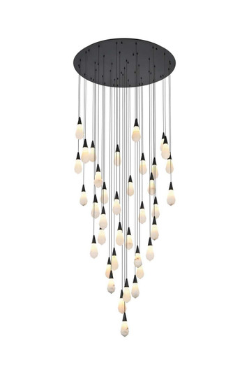 Amora LED Chandelier in Black (173|1013G48BK22ST)