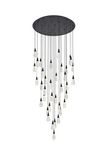 Amora LED Chandelier in Black (173|1013G48BK02CR)