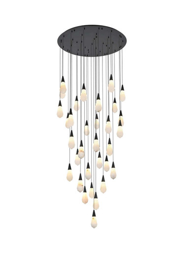 Amora LED Chandelier in Black (173|1013G42BK22ST)